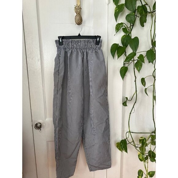 Chef pants, adult size small checkered - Picture 1 of 10